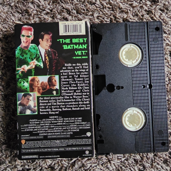 Batman Forever 1995 VHS - Picture 2 of 2